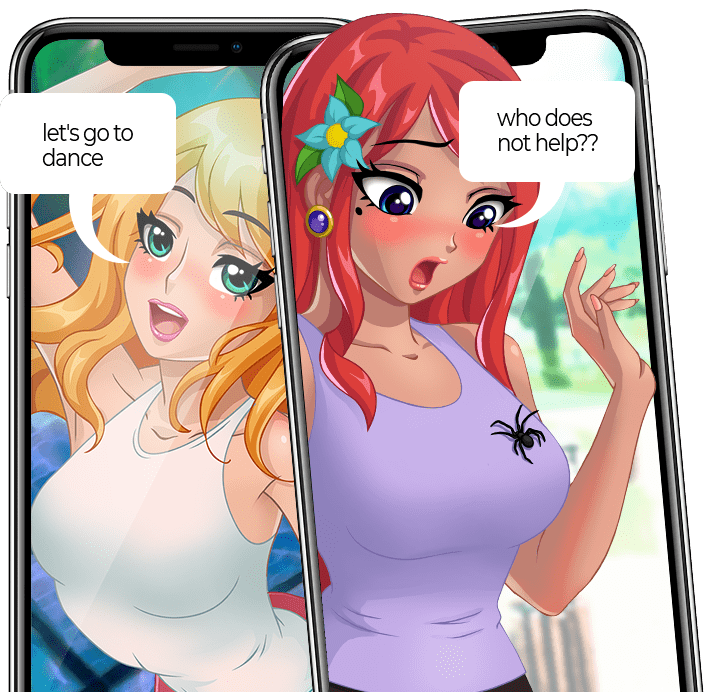 Mobile dating sim apps